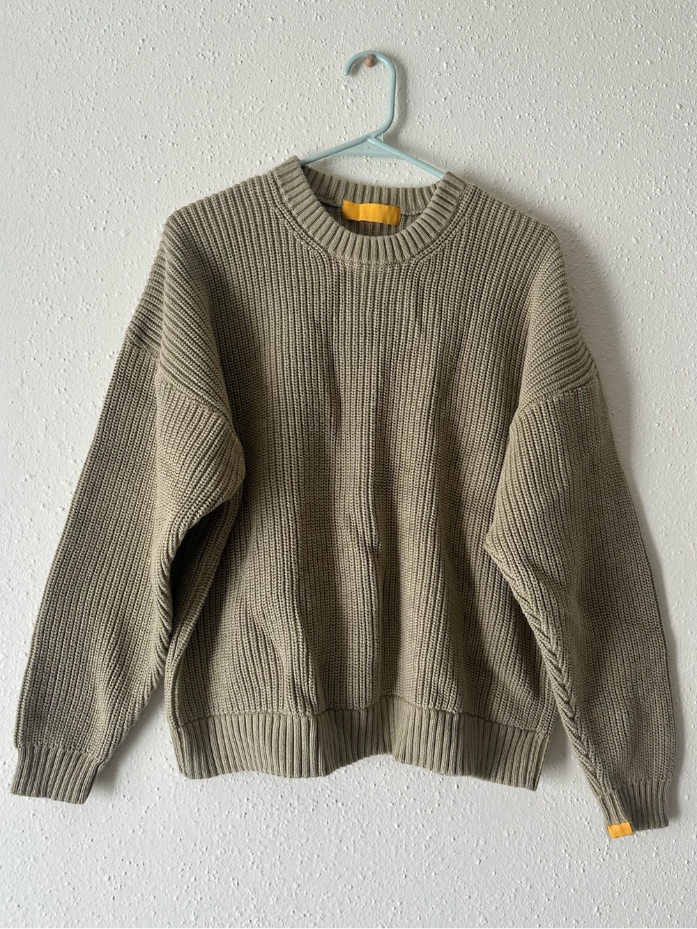 100% Cotton Women’s Chunky Knit Fishermen’s Sweater - Yellow Label Co.